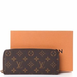Lois Vuitton Monogram Clemence Wallet Rose